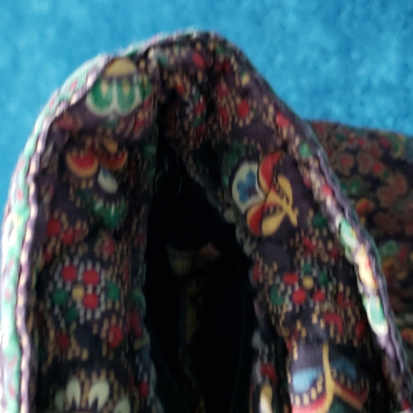 Vera Bradley Retired Collette Black Handbag / Purse (Fall 1995) - Picture 12 of 14